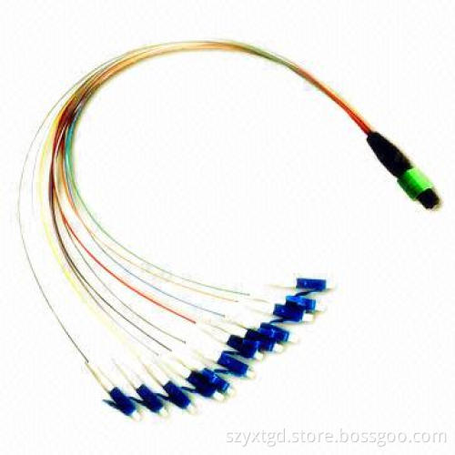 Fiber-optic Patch Cord with 4, 8, 12, 24 Fiber in Single Connector for Optical CATV, MPO-LC